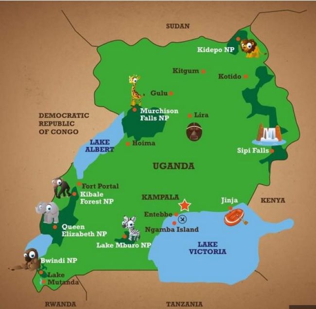 safari regions Uganda